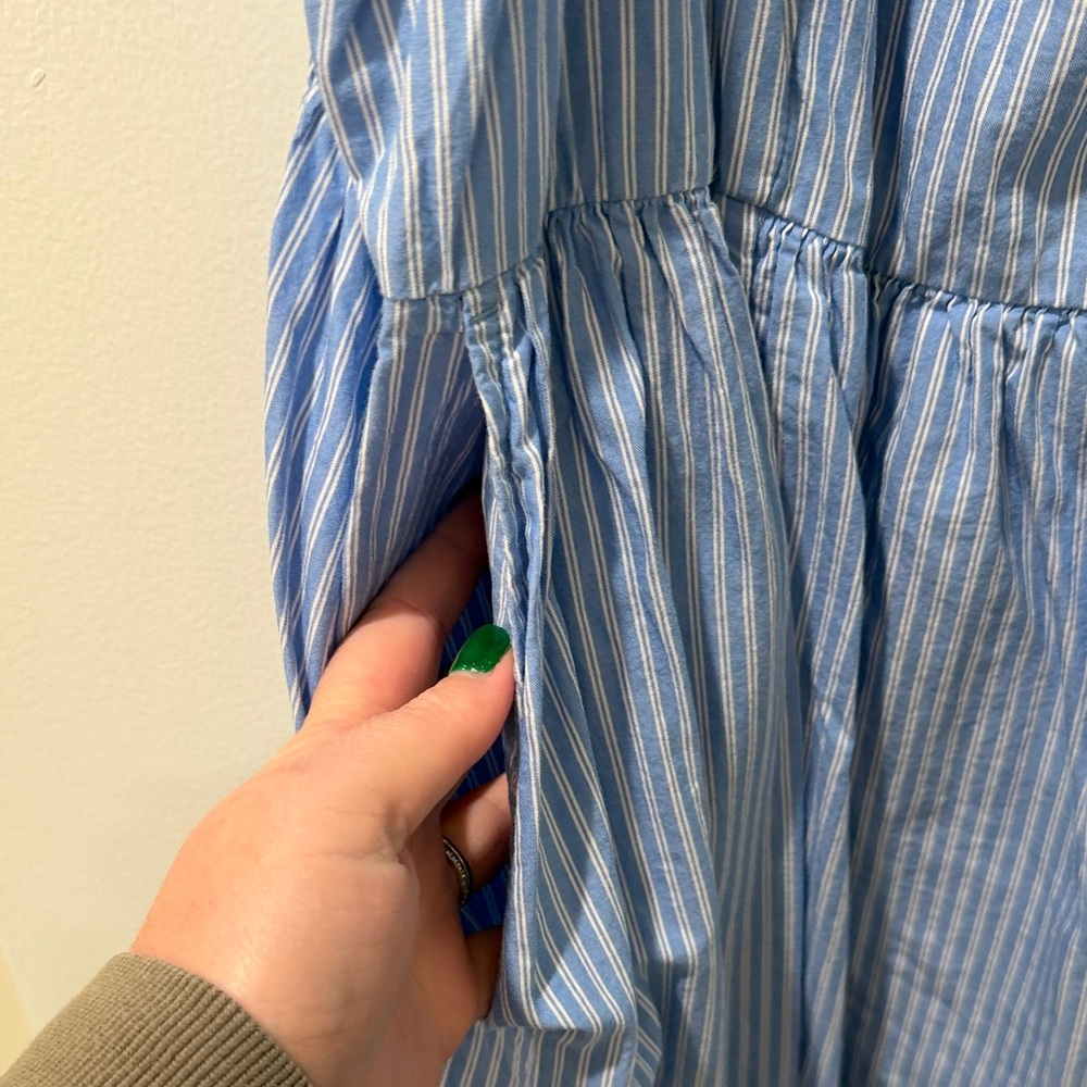 Old Navy Light Blue Striped Dress - Picture 4 of 8
